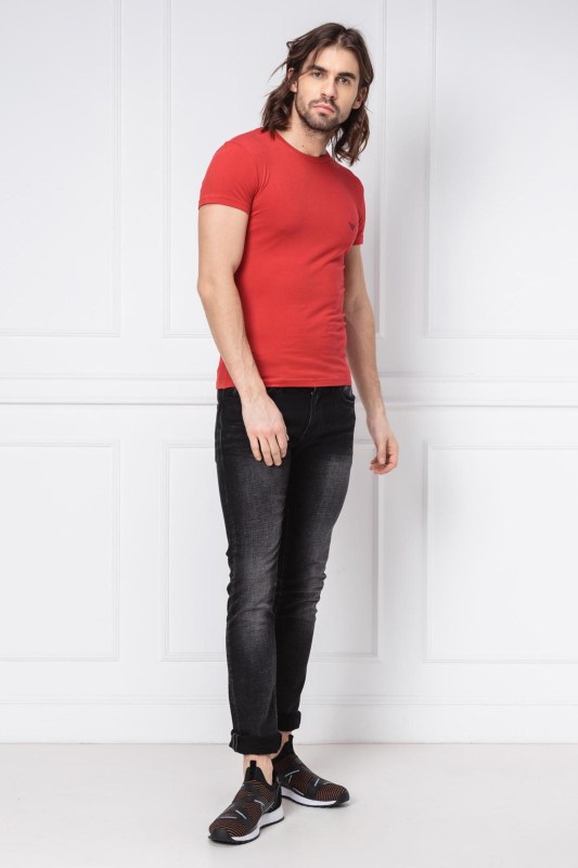 Pánské tričko 111035 9P725 červená - Emporio Armani - Pánské oblečení oblečení