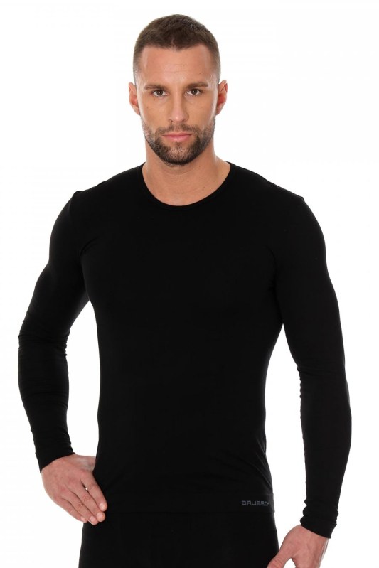 Pánské tričko 1120 black - BRUBECK - Pánské oblečení oblečení