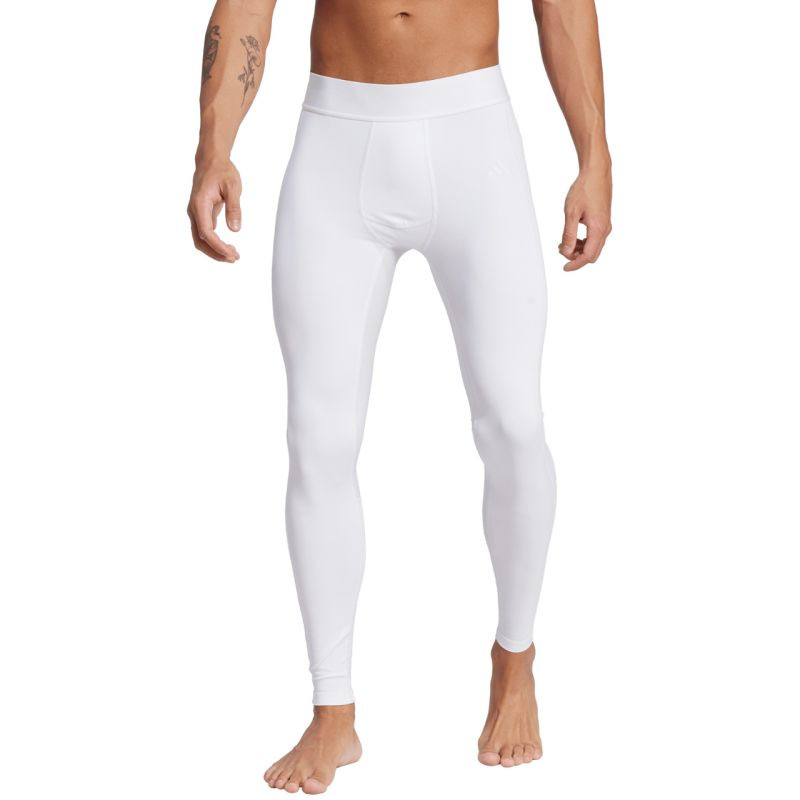 Pánské legíny adidas Techfit Tight Long, bílé, JN7353