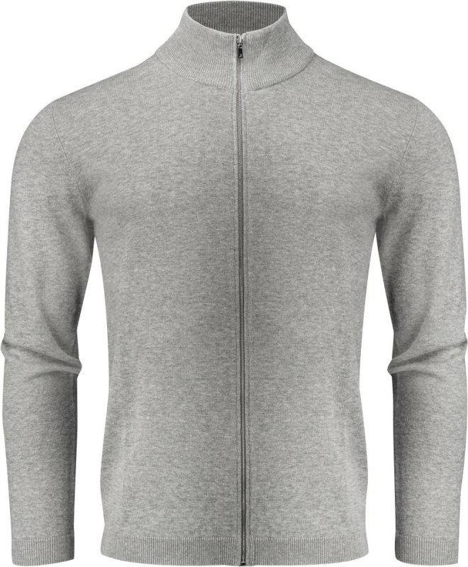 James Harvest Ashland Cardigan Pánský cardigan 62.2514 grey melange - Pánské oblečení oblečení