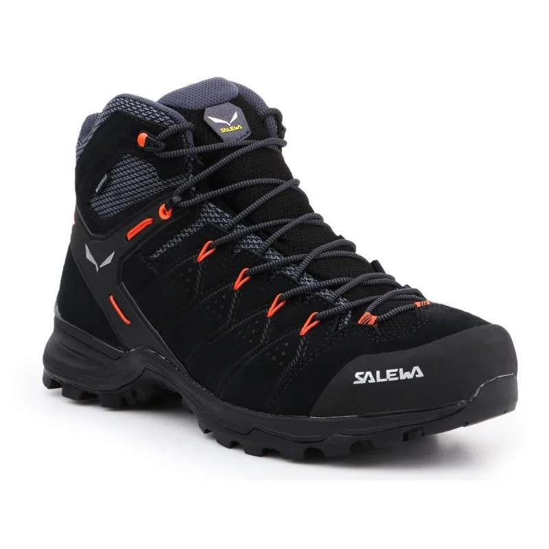 Pánské kotníkové boty Salewa MS Alp Mate Mid WP M 61384-0996 Černá s&nbsp;oranžovou - Salewa - Pánské oblečení obuv Kotníková obuv