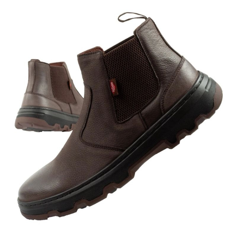 Lee Cooper – pánské boty v barvě sable, elegantní kožené boty