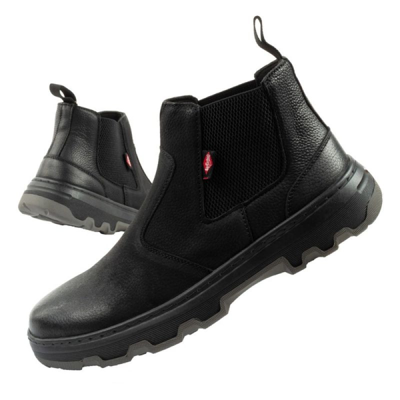 Lee Cooper – pánské boty v&nbsp;barvě sable, elegantní kožené boty - Pánské oblečení obuv Ostatní obuv