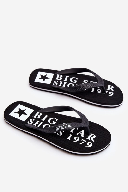 Pánské lehké žabky Big Star LL174444 Černá - Pánské oblečení obuv Pantofle a&nbsp;žabky