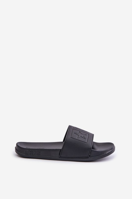Lehké Pánské Žabky S Logem Big Star OO174030 Černé - Pánské oblečení obuv Pantofle a&nbsp;žabky