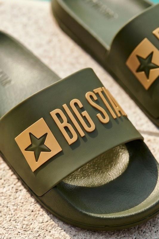 Pánské pantofle Big Star SS174360 zelené