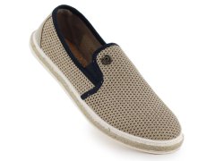 Pánské béžové polobotky Bugatti slip-on espadrille 321-ASP61-6900