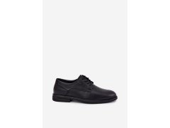 Pánské elegantní černé polobotky Calven