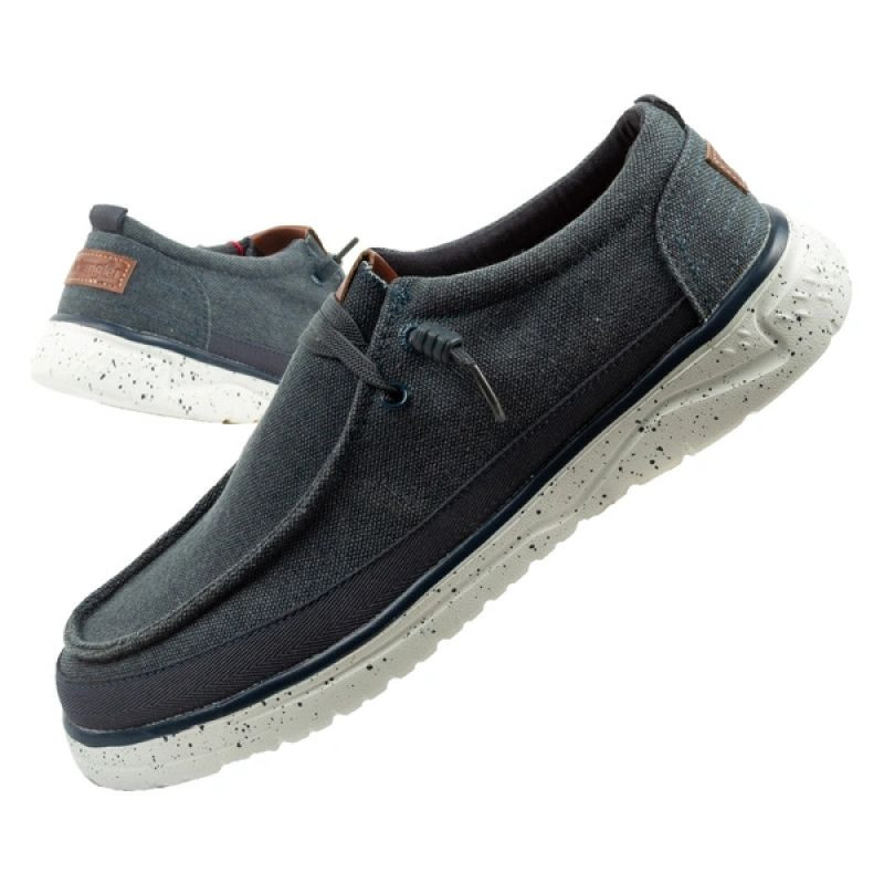 Wrangler pánské polobotky mokasíny Makena Stone blue fashion navy blue - Pánské oblečení obuv Polobotky