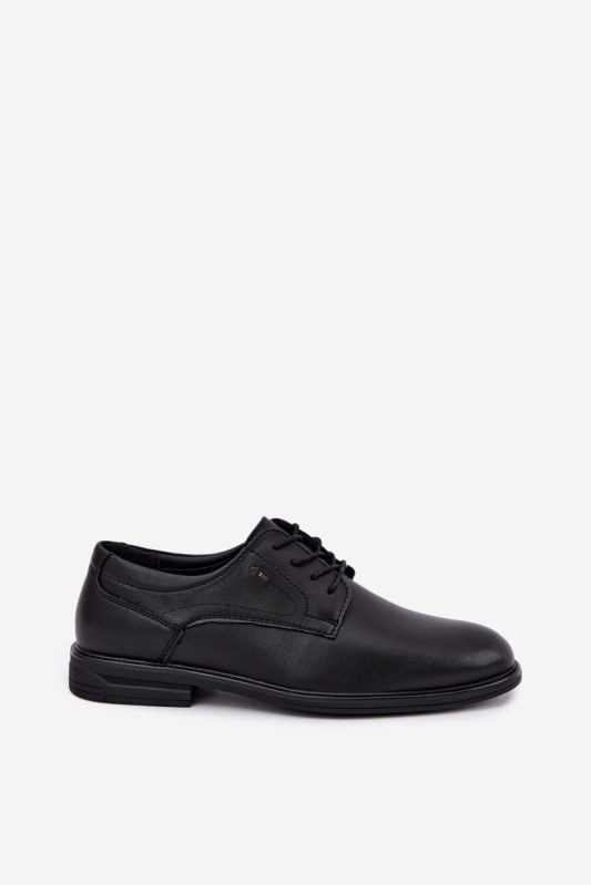Pánské elegantní černé polobotky Calven
