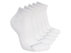Skechers 5pk Unisex 1/2 Terry Qtr Crew S602095-100 Bílé 39–42