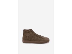 Pánské Zateplené Tenisky Z Eko Kůže Big Star OO174250 HI-POLY SYSTEM Khaki