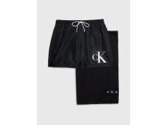 Dárkové balení pánských plavek a ručníku KM0KM00849 BEH černá - Calvin Klein