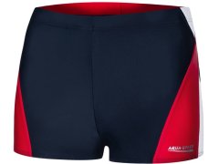 AQUA SPEED Plavecké šortky Alex Navy Blue/White/Red Pattern 456