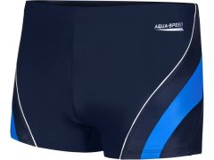 AQUA SPEED Plavecké šortky Dennis Navy Blue/Blue Pattern 42