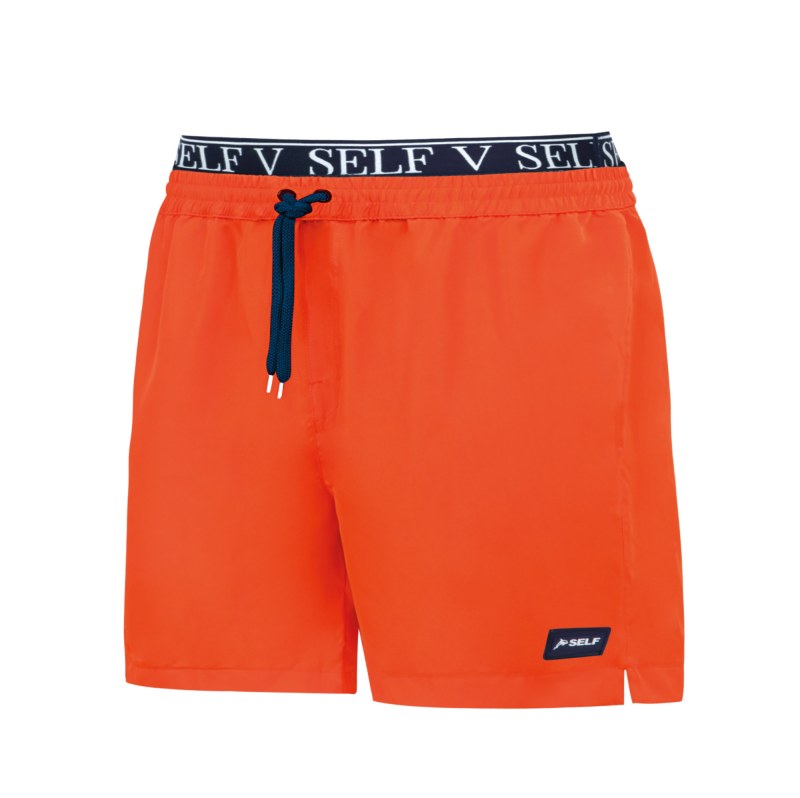 Pánské plavky SM25-26 Summer Shorts neonově oranžové - Self - Pánské oblečení plavky