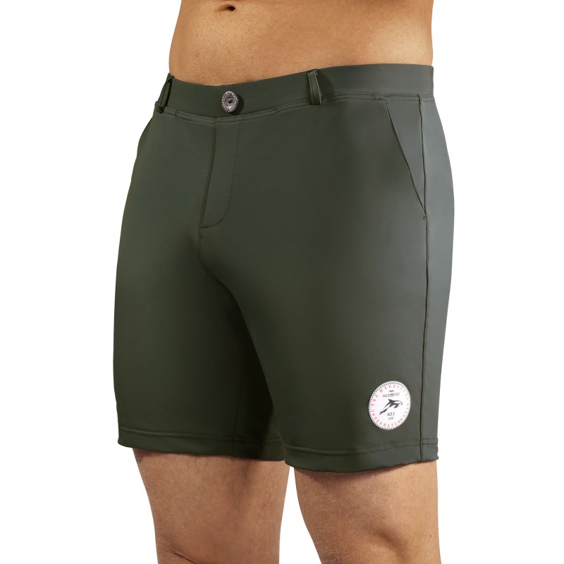 Pánské plavky Swimming shorts comfort7a khaki- Self - Pánské oblečení plavky
