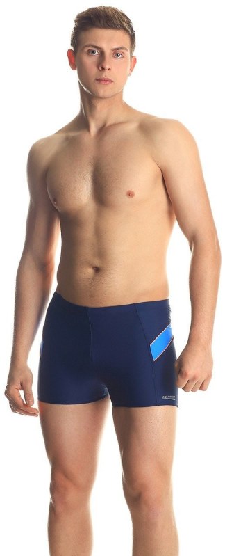 Pánské plavecké šortky William Pattern 432 tm.modré - AQUA SPEED