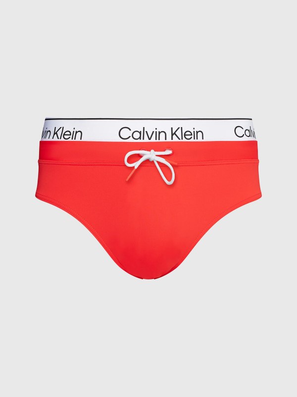 Pánské plavky KM0KM00959 XM9 oranžové - Calvin Klein - Pánské oblečení plavky