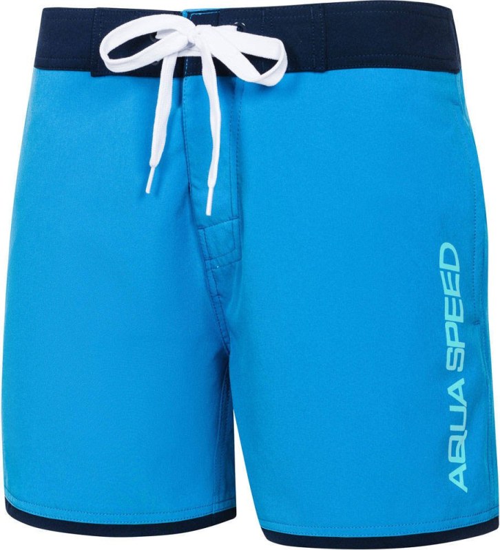 AQUA SPEED Plavecké šortky Evan Junior Blue/Navy Blue - Pánské oblečení plavky