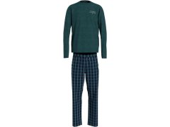 Pánské pyžamo UM0UM03130 0WP zelené káro - Tommy Hilfiger
