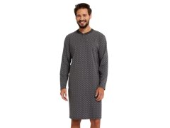 Pánská noční košile Balmer šedá - Italian Fashion