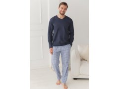 3670 Pánské dlouhé pyžamo DORIAN 5XL–6XL