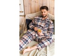 Pánské pyžamo Key MNS 443 B25 délka/r 3XL-4XL na zip