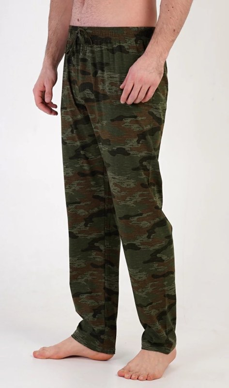 Pánské pyžamo kalhoty Army 4102 khaki - Gazzaz