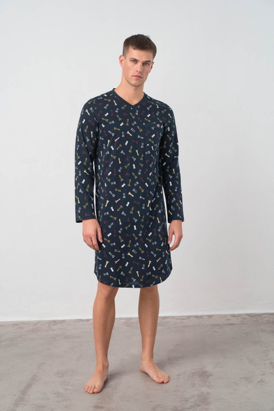 Pánská noční košile 17632 Vamp - Pánské oblečení pyžama
