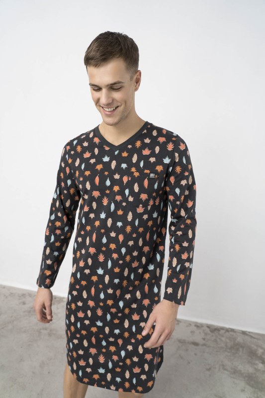 Pohodlná pánská noční košile 17617 - Vamp - Pánské oblečení pyžama