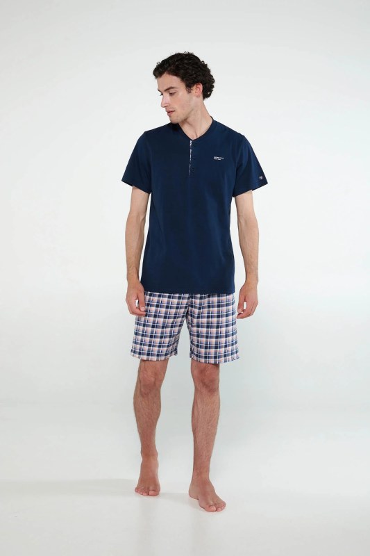 Pyžamo s knoflíkovou légou 20621 - Vamp