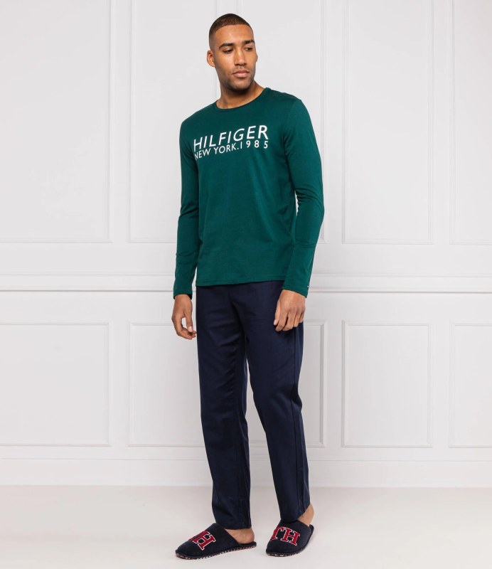 Pánské pyžamo UM0UM01602 zelené - Tommy Hilfiger