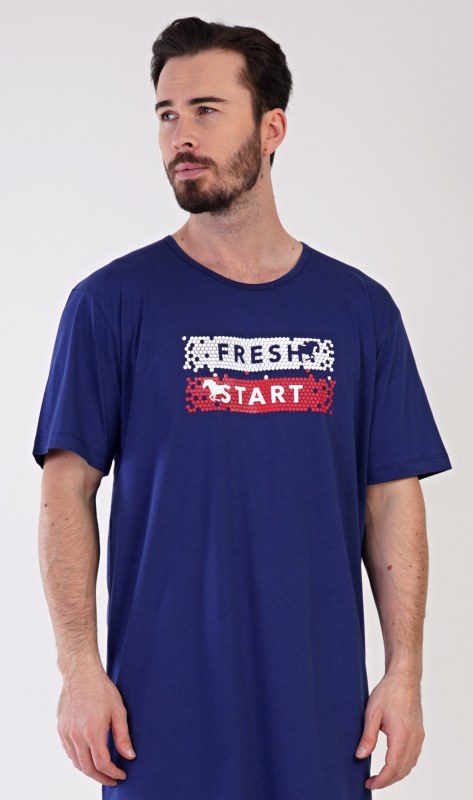 Pánská noční košile s krátkým rukávem Fresh start