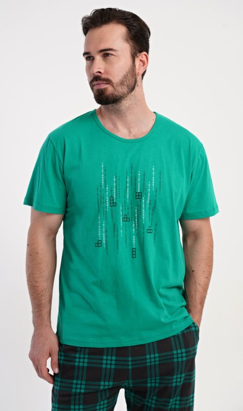 Pánské pyžamo šortky Tetris