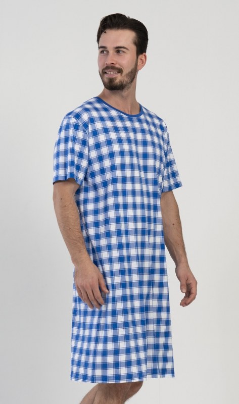 Pánská noční košile s krátkým rukávem Karel - Pánské oblečení pyžama