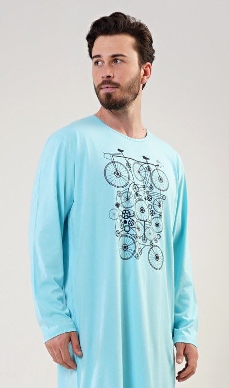 Pánská noční košile s dlouhým rukávem Kolo - Pánské oblečení pyžama