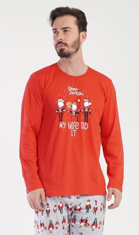 Pánské pyžamo dlouhé Santa