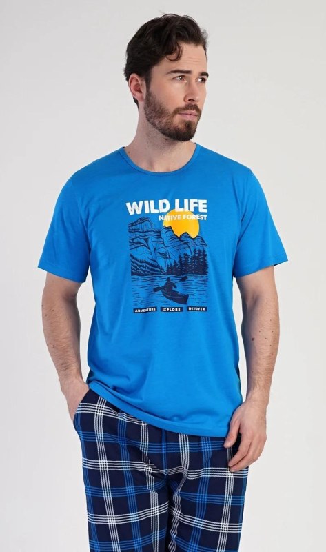 Pánské pyžamo kapri Wild life