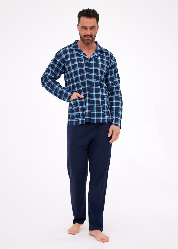 Cornette pyžamo 114/81 dlouhé/r S-2XL pánské rozepínací