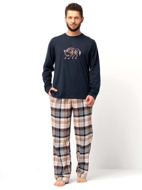 Pánské pyžamo Key MNS 444 B25 délka/r M-2XL