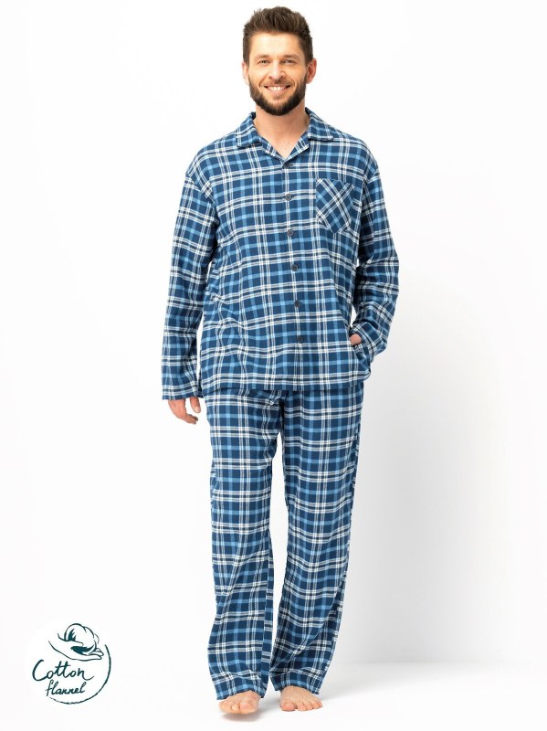 Pánské pyžamo Key MNS 492 B25 délka/r M-2XL na zip