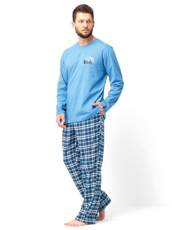 Pánské pyžamo Key MNS 626 B25 délka/r M-2XL - Pánské oblečení pyžama