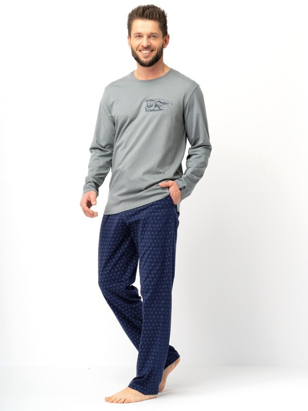 Pánské pyžamo Key MNS 612 B25 long/r M-2XL