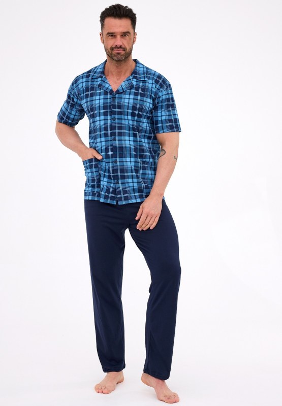 Pyžamo Cornette 318/58 cr/r S-2XL pánské rozepínací
