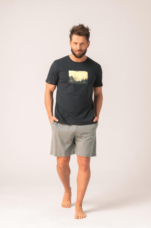 Pánské pyžamo Key MNS 637 A26 cr/r 3XL-4XL
