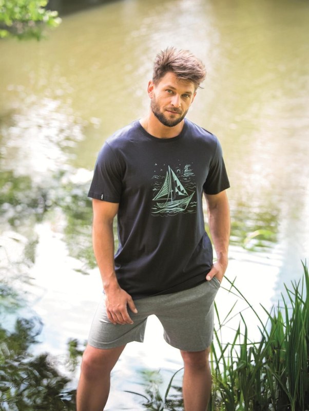 Pánské pyžamo Key MNS 731 A26 cr/r M-2XL - Pánské oblečení pyžama