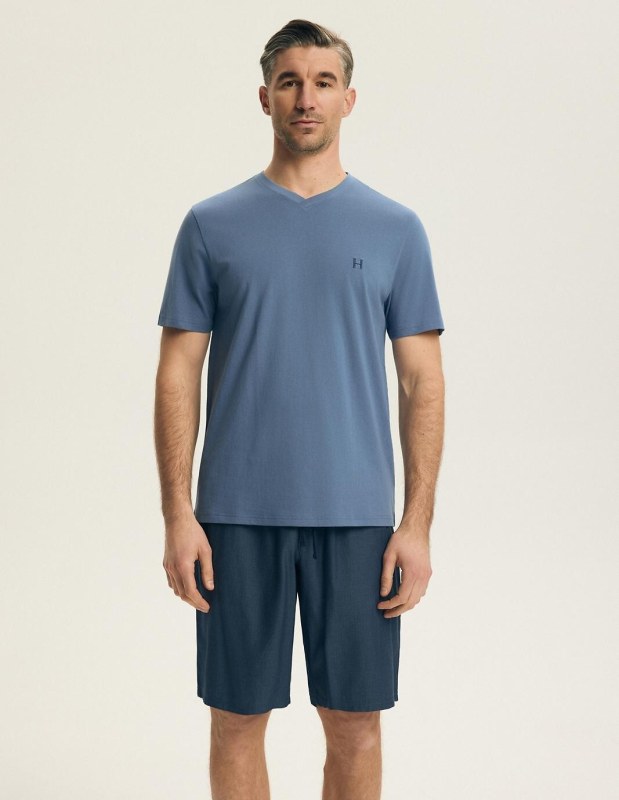 Pyžamo Henderson 44608 Post kr/r M-3XL - Pánské oblečení pyžama