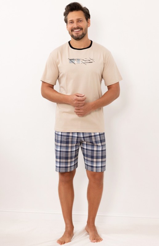 Pyžamo Regina 6001 kr/r M-XL L26 - Pánské oblečení pyžama