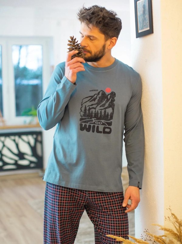 Pyžamo Key MNS 634 B26 dlouhé rukávy, velikost M–2XL